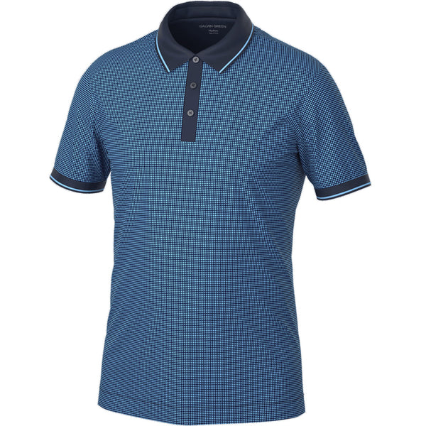 Galvin Green Miller Polo Shirt - Alaskan Blue/Navy