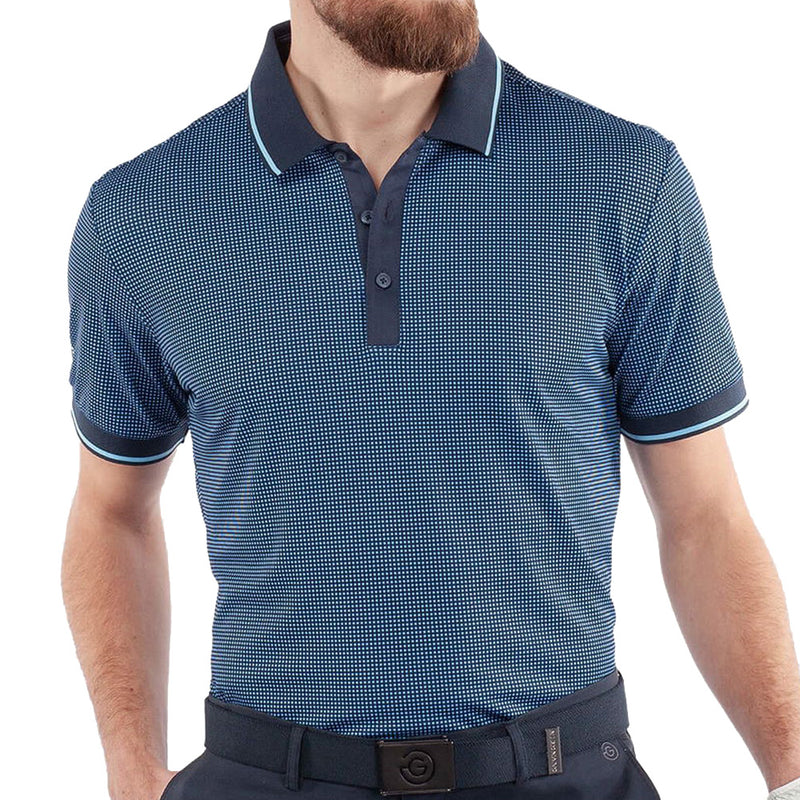 Galvin Green Miller Polo Shirt - Alaskan Blue/Navy