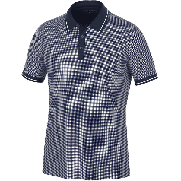 Galvin Green Miller Polo Shirt - Navy/White