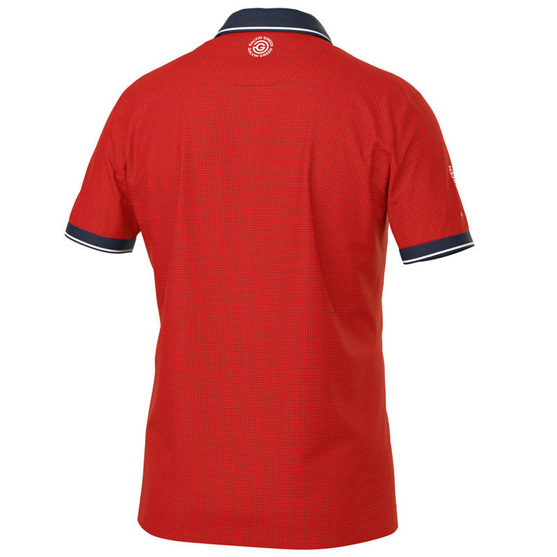 Galvin Green Miller Polo Shirt - Red/Navy