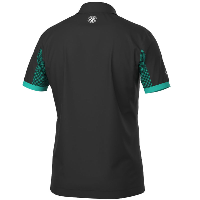 Galvin Green Mills Polo Shirt - Black/Atlantis Green