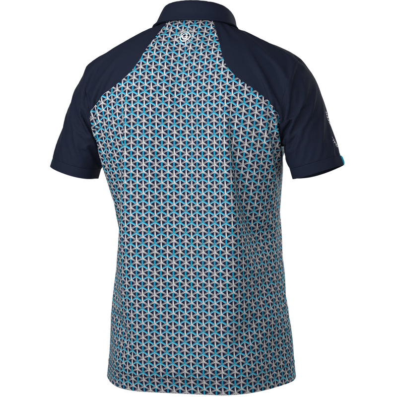 Galvin Green Mio Polo Shirt - Aqua/Navy