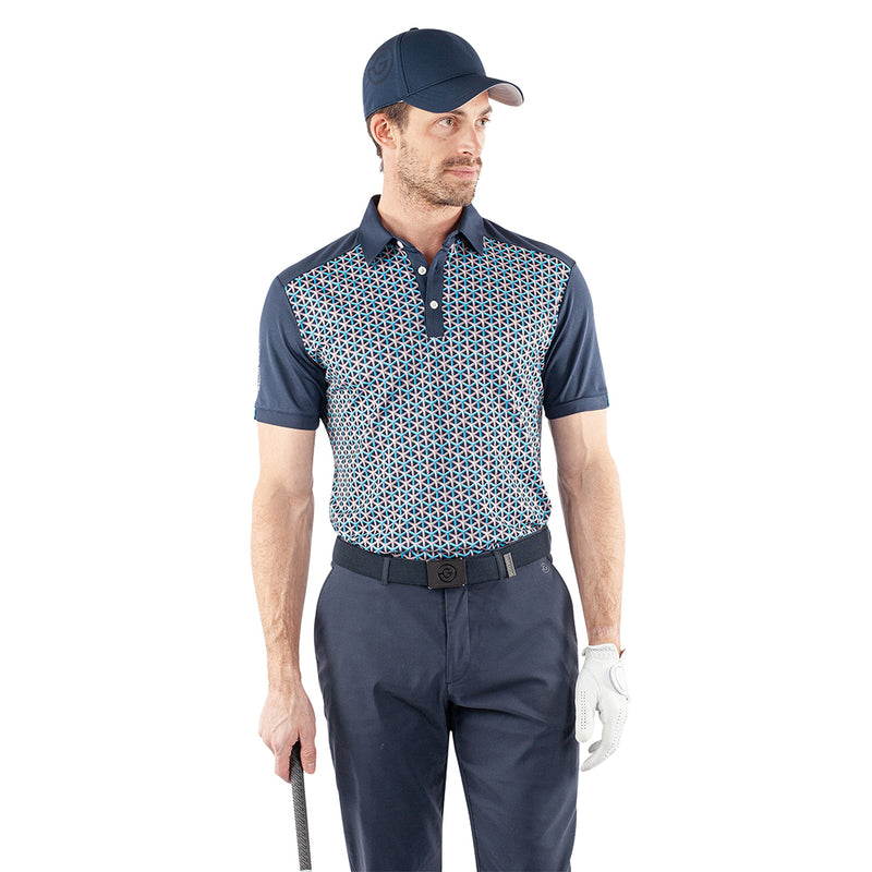 Galvin Green Mio Polo Shirt - Aqua/Navy