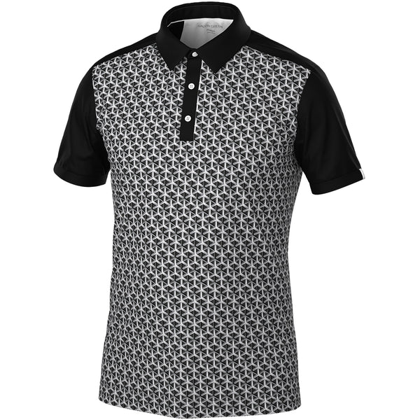 Galvin Green Mio Polo Shirt - Sharkskin/Black