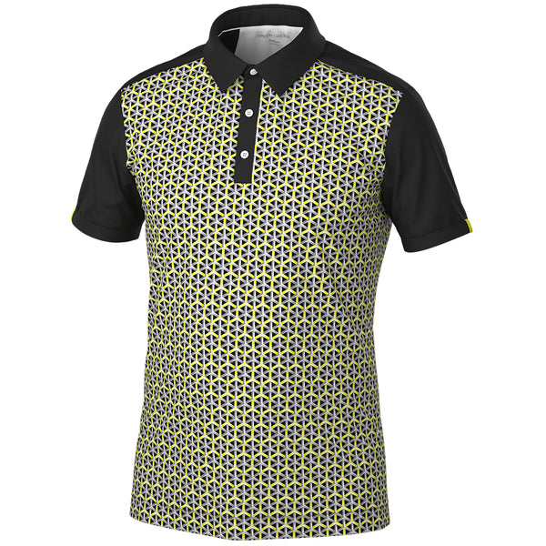 Galvin Green Mio Polo Shirt - Sunny Lime/Black