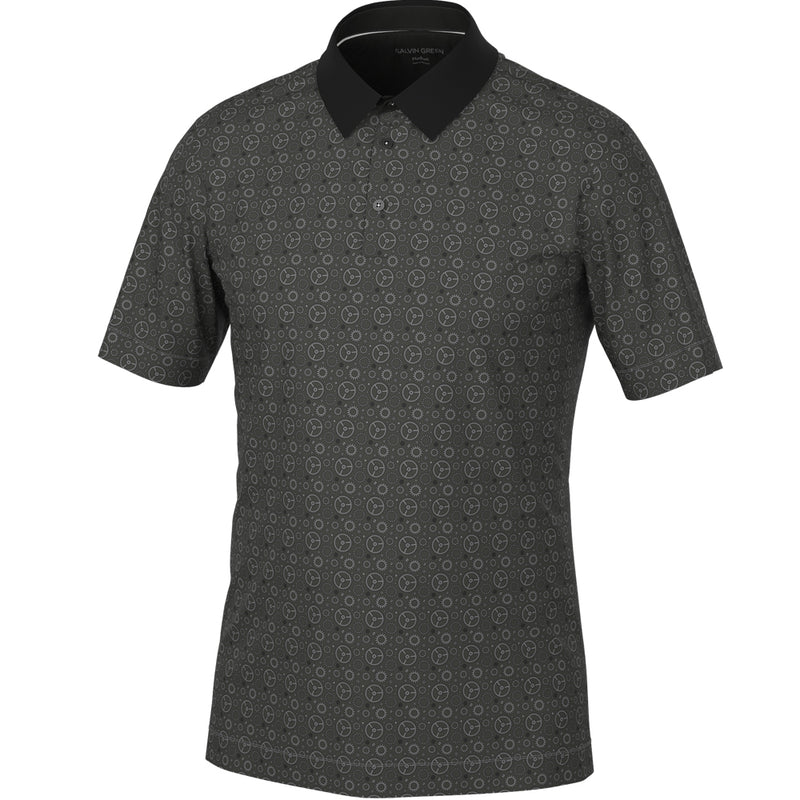 Galvin Green Miracle Polo Shirt - Sharkskin/Black