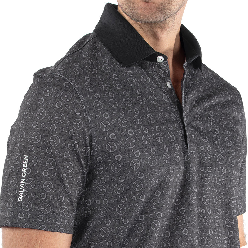 Galvin Green Miracle Polo Shirt - Sharkskin/Black