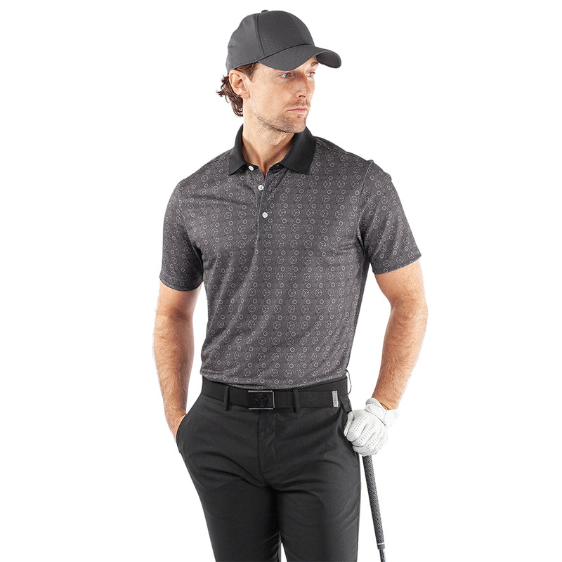 Galvin Green Miracle Polo Shirt - Sharkskin/Black