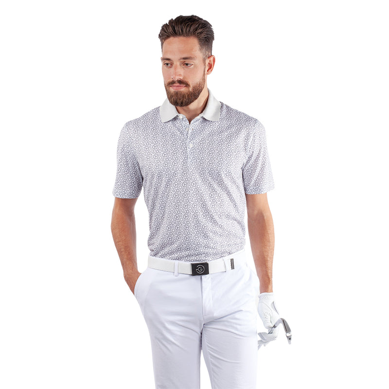 Galvin Green Miracle Polo Shirt - White/Cool Grey