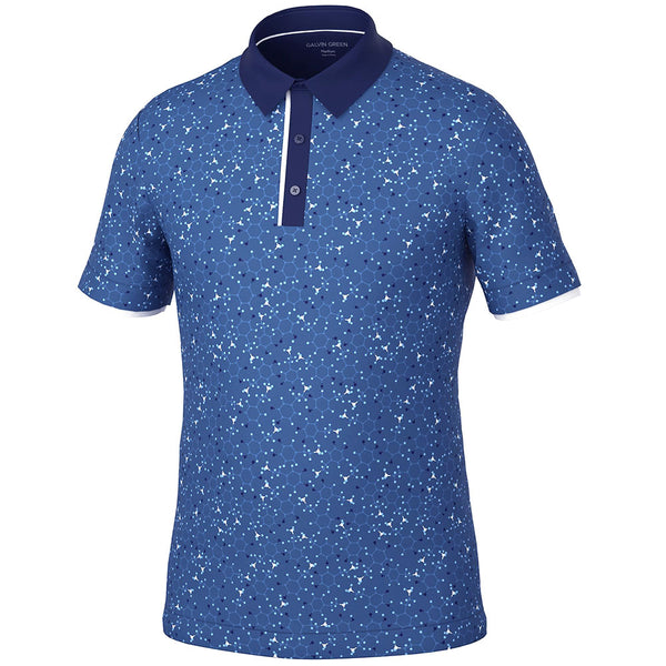 Galvin Green Mannix Polo Shirt - Blue/Navy