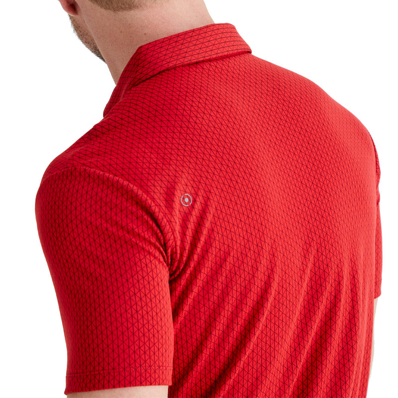 Ping Hershel Polo Shirt - Rich Red Multi