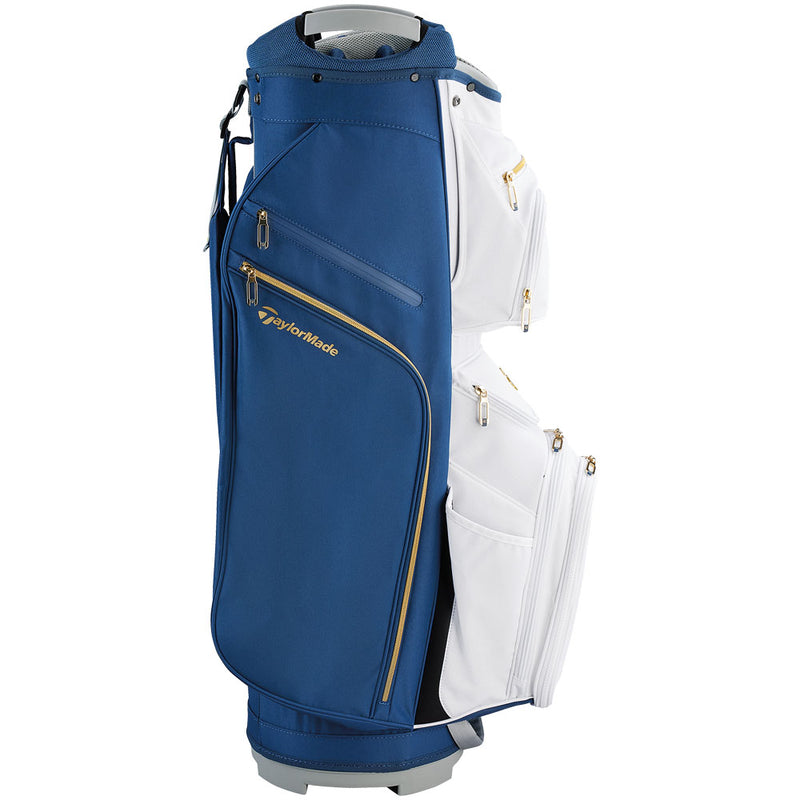 TaylorMade Kalea Gold Ladies Cart Bag - Navy/White