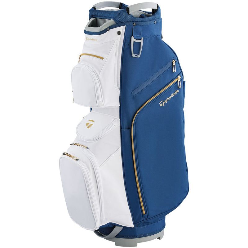 TaylorMade Kalea Gold Ladies Cart Bag - Navy/White