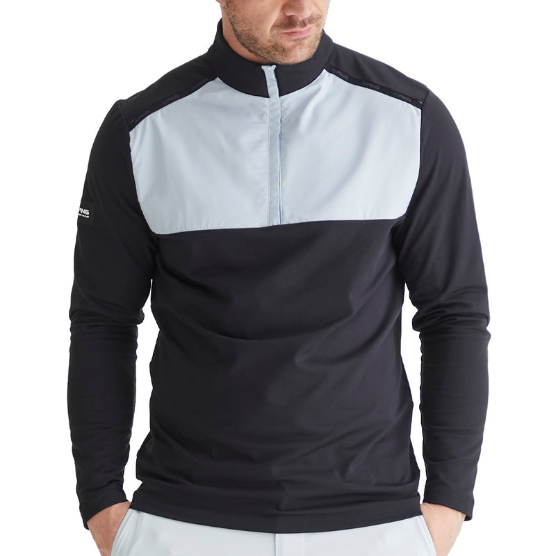 Ping Keeton 1/2 Zip Mid Layer  - Black/Pearl Grey