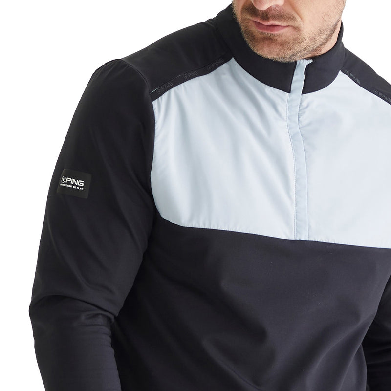 Ping Keeton 1/2 Zip Mid Layer  - Black/Pearl Grey