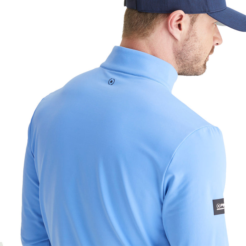 Ping Keeton 1/2 Zip Mid Layer  - Cornflower Blue/Navy