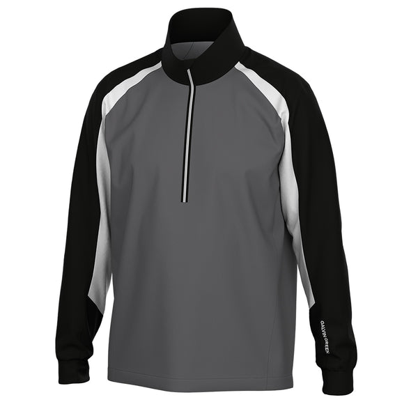 Galvin Green Laurent Windproof Pullover Jacket - Forged Iron/Black