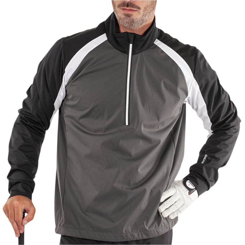 Galvin Green Laurent Windproof Pullover Jacket - Forged Iron/Black