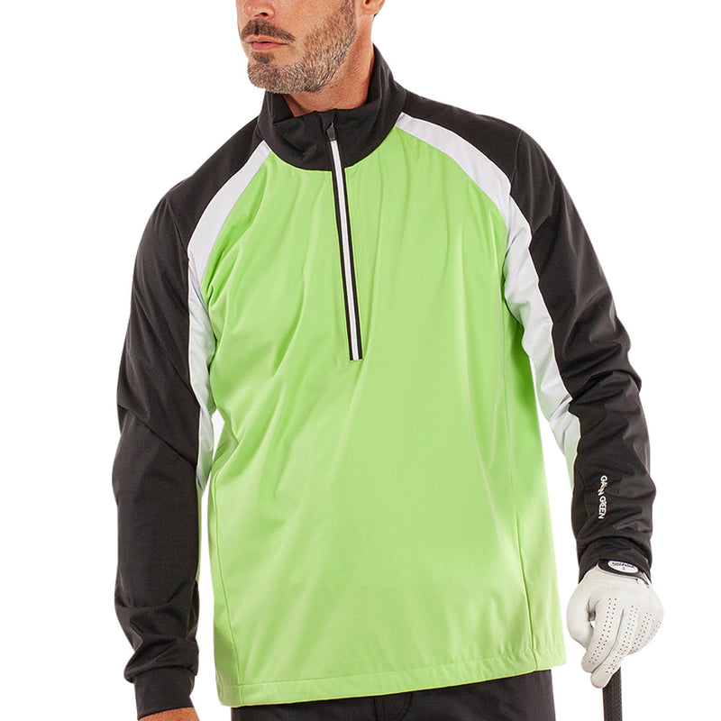 Galvin Green Laurent Windproof Pullover Jacket - Fresh Green/Black