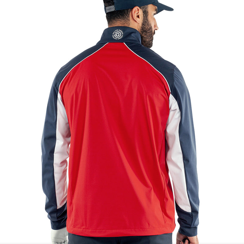 Galvin Green Laurent Windproof Pullover Jacket - Red/Navy