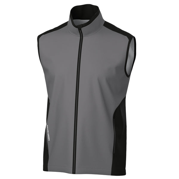 Galvin Green Leo Windproof Gilet - Forged Iron/Black