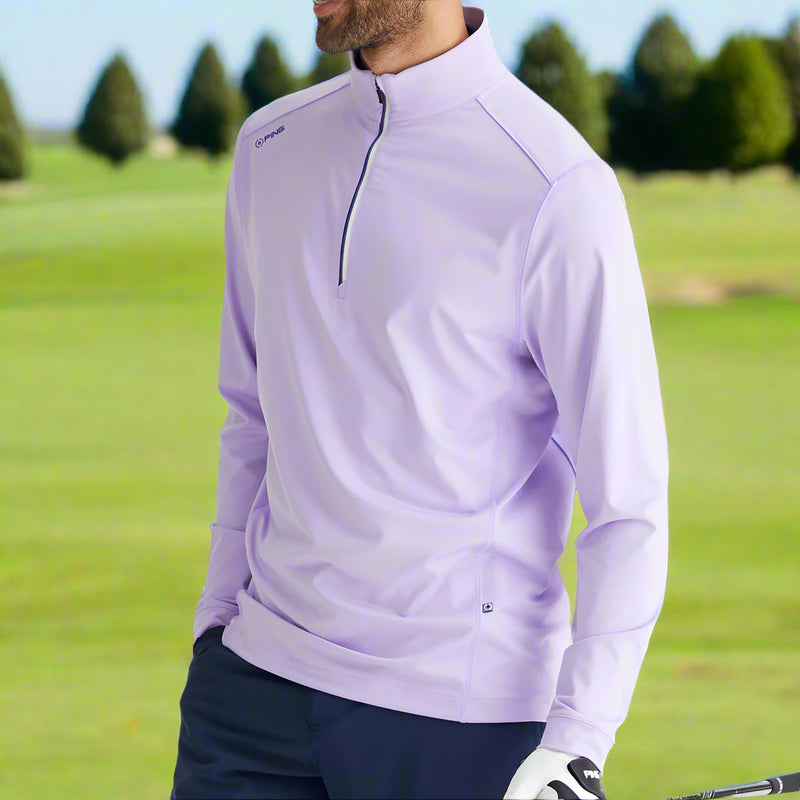 Ping Latham 1/2 Zip Mid Layer  - Purple Ash