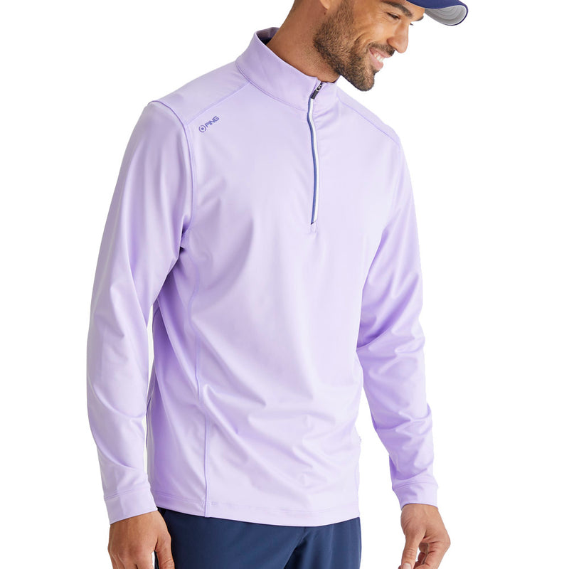 Ping Latham 1/2 Zip Mid Layer  - Purple Ash