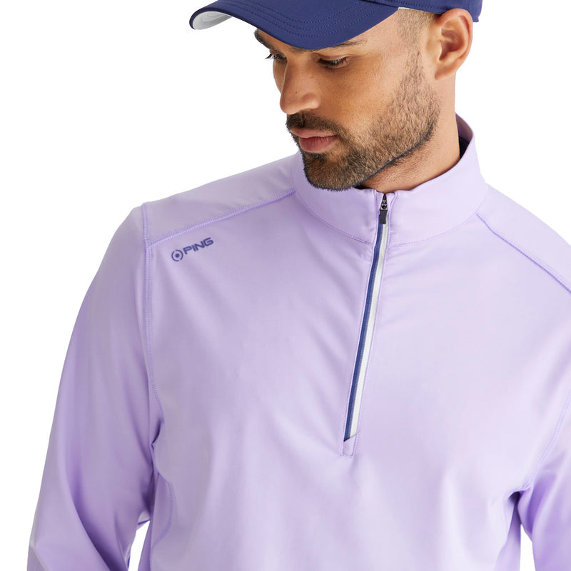 Ping Latham 1/2 Zip Mid Layer  - Purple Ash