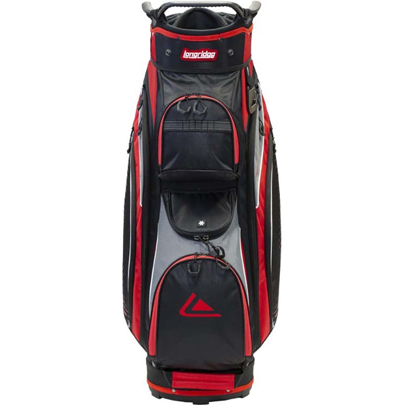 Longridge Deluxe Lite Cart Bag - Black/Charcoal/Red