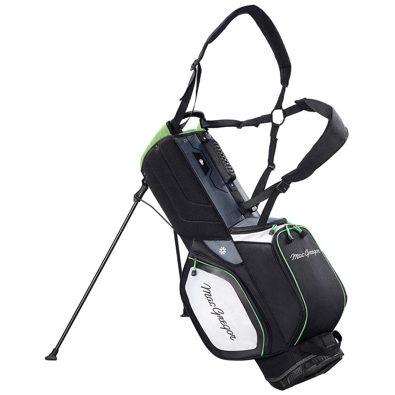 MacGregor Principal 9.5" Stand Bag - Black/Grey/Green