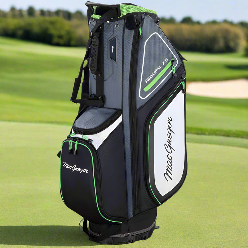 MacGregor Principal 9.5" Stand Bag - Black/Grey/Green