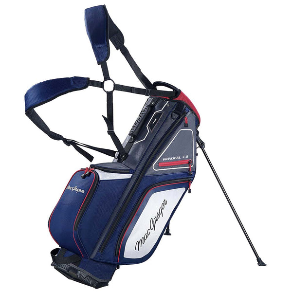 MacGregor Principal 9.5" Stand Bag - Navy/Grey/Red