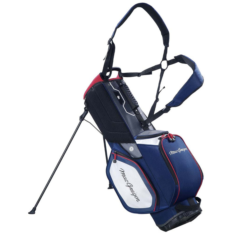 MacGregor Principal 9.5" Stand Bag - Navy/Grey/Red