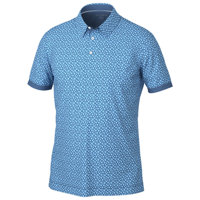 Galvin Green Manuel Polo Shirt - Moonlight Blue/White