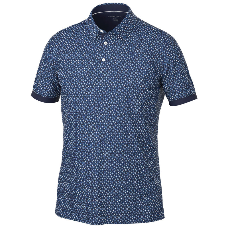 Galvin Green Manuel Polo Shirt - Navy/White