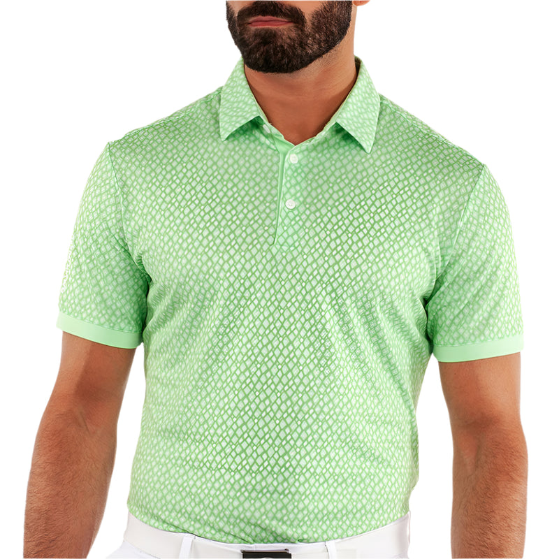 Galvin Green Manuel Polo Shirt - Fresh Green/White