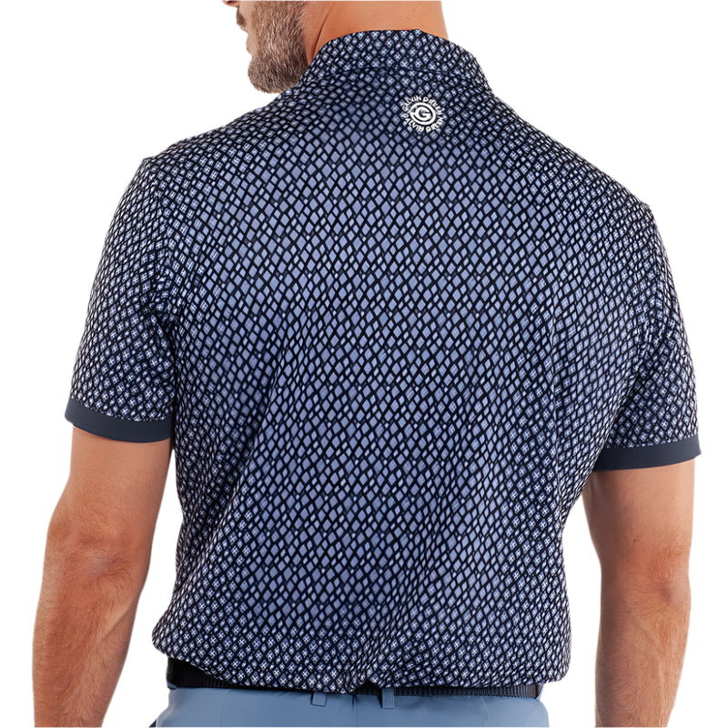 Galvin Green Manuel Polo Shirt - Navy/White