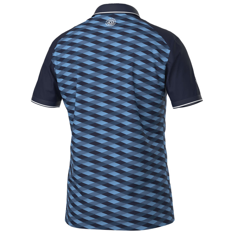 Galvin Green Marlon Polo Shirt - Navy/Moonlight Blue