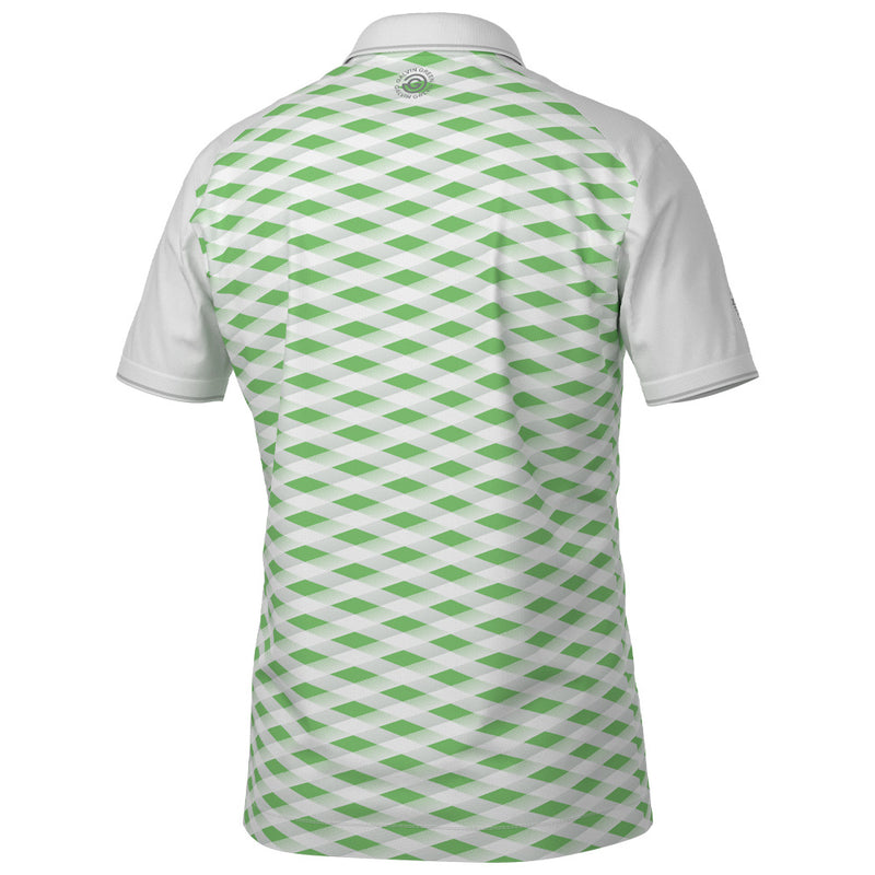 Galvin Green Marlon Polo Shirt - White/Fresh Green