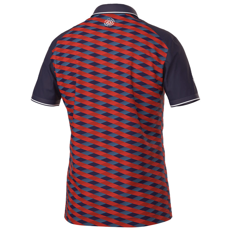 Galvin Green Marlon Polo Shirt - Navy/Red