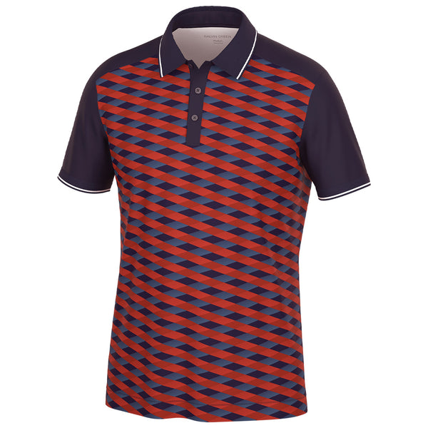 Galvin Green Marlon Polo Shirt - Navy/Red