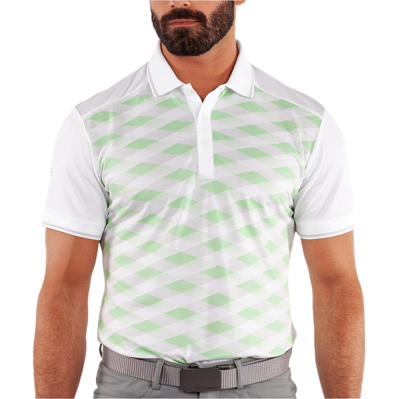 Galvin Green Marlon Polo Shirt - White/Fresh Green