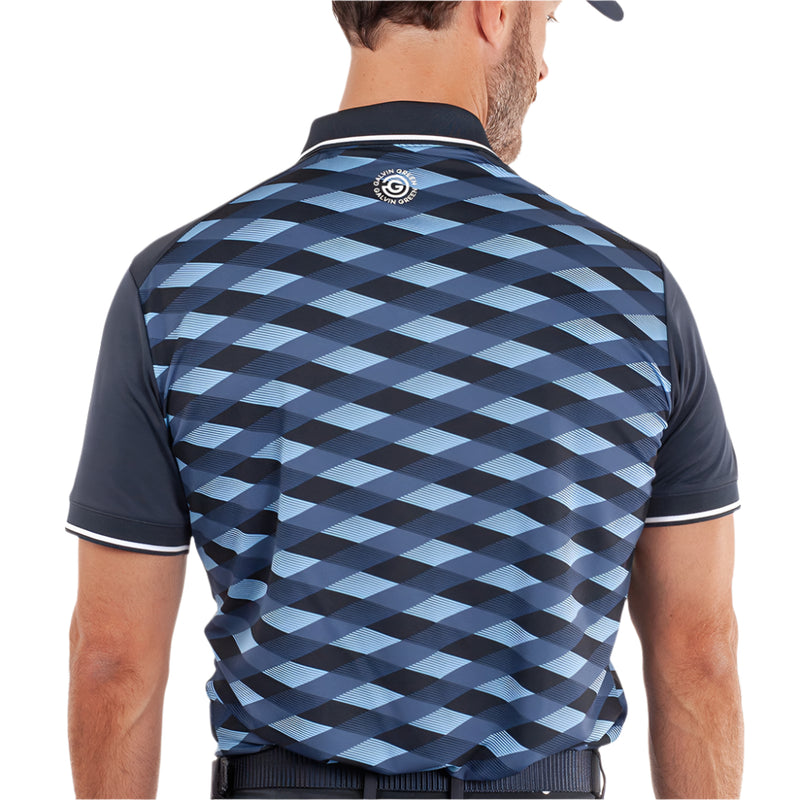 Galvin Green Marlon Polo Shirt - Navy/Moonlight Blue