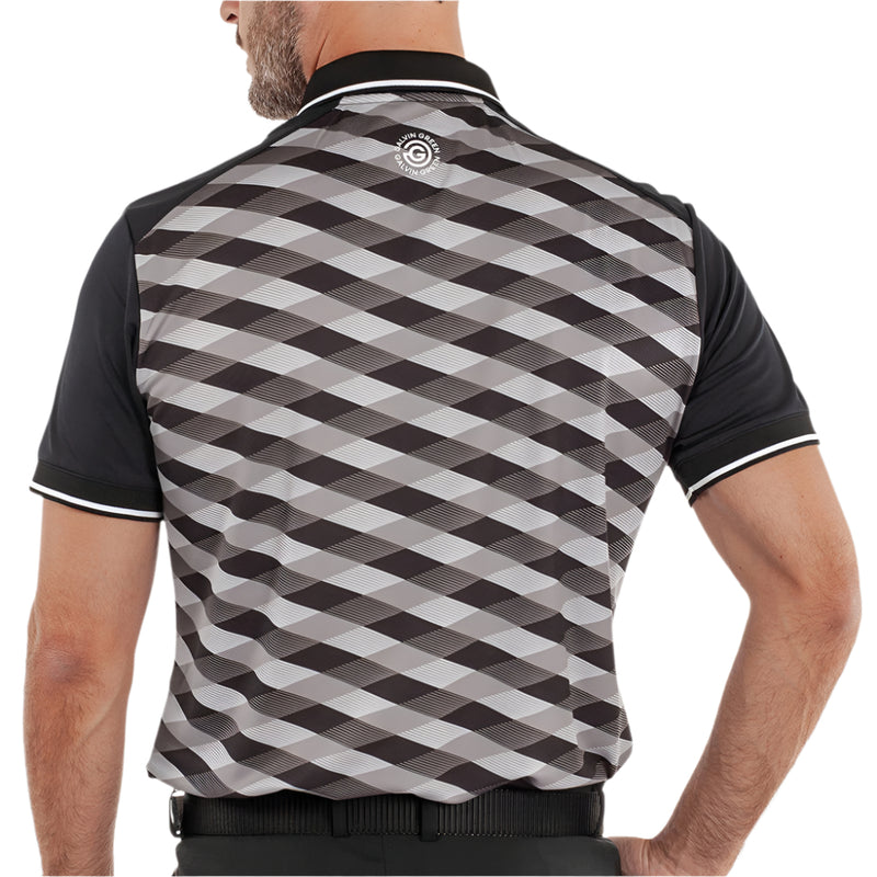 Galvin Green Marlon Polo Shirt - Black/Sharkskin