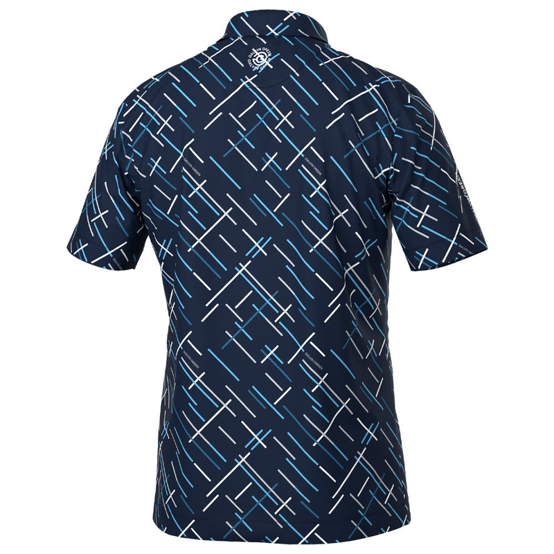 Galvin Green Mathias Polo Shirt - Navy/Moonlight Blue