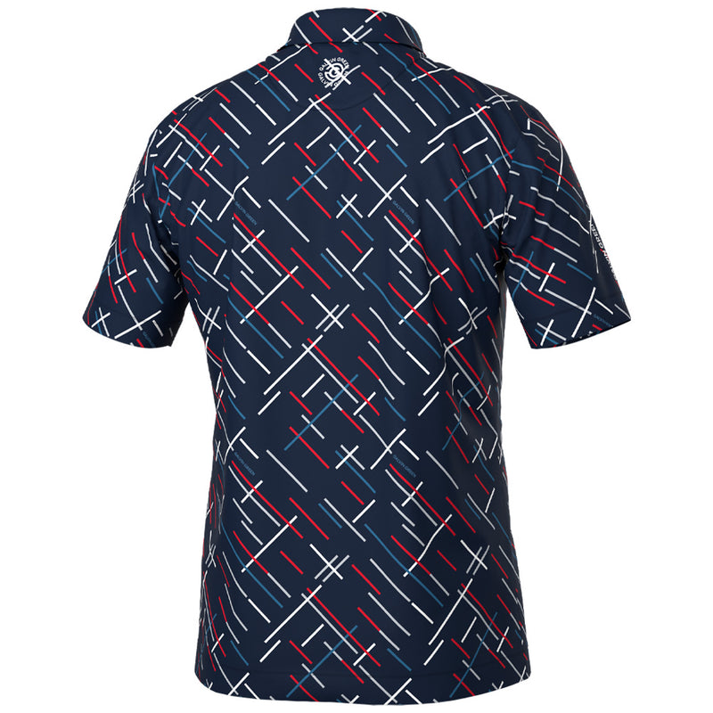 Galvin Green Mathias Polo Shirt - Navy/Red