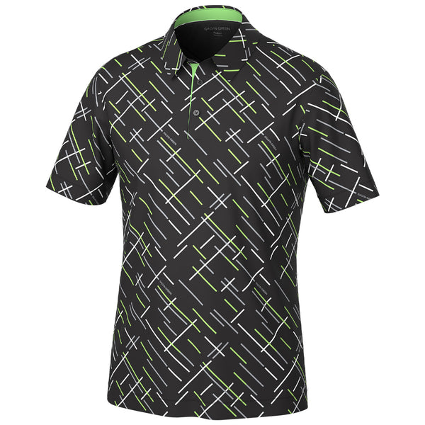 Galvin Green Mathias Polo Shirt - Black/Fresh Green