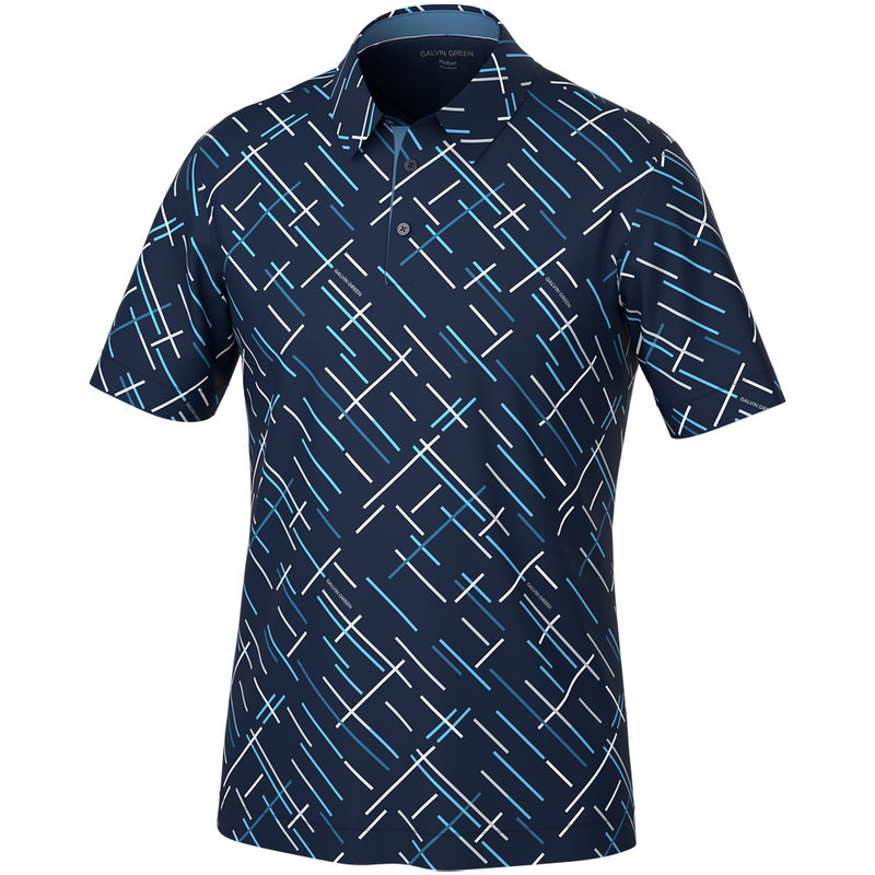 Galvin Green Mathias Polo Shirt - Navy/Moonlight Blue