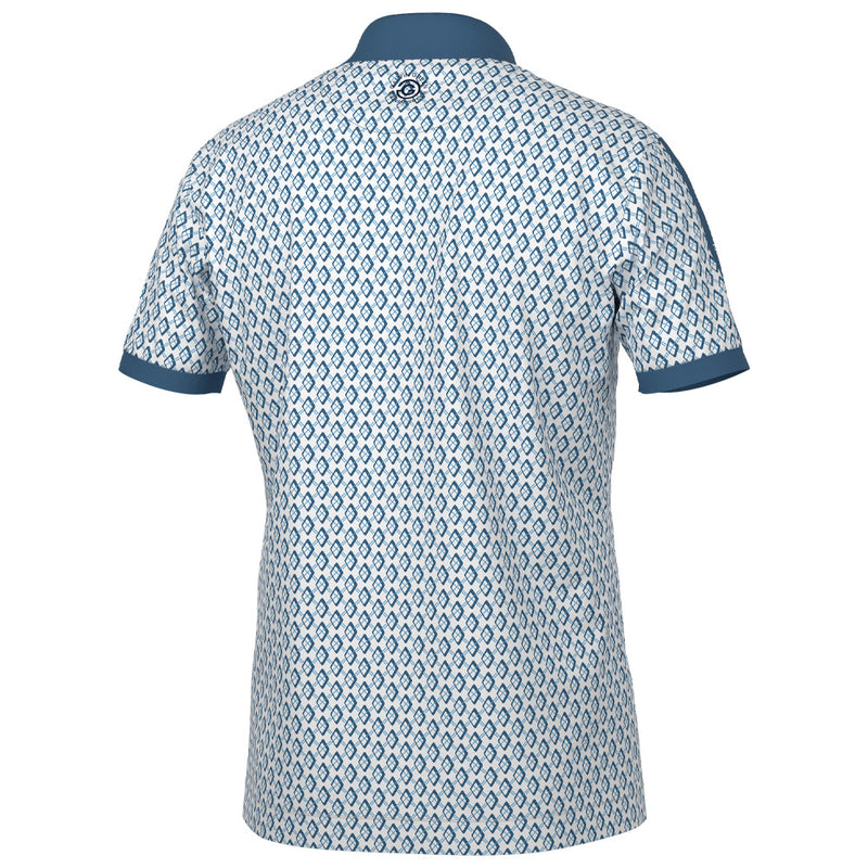 Galvin Green Maxwell Polo Shirt - Moonlight Blue/White