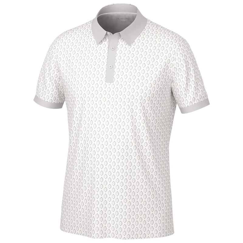 Galvin Green Maxwell Polo Shirt - Cool Grey/White